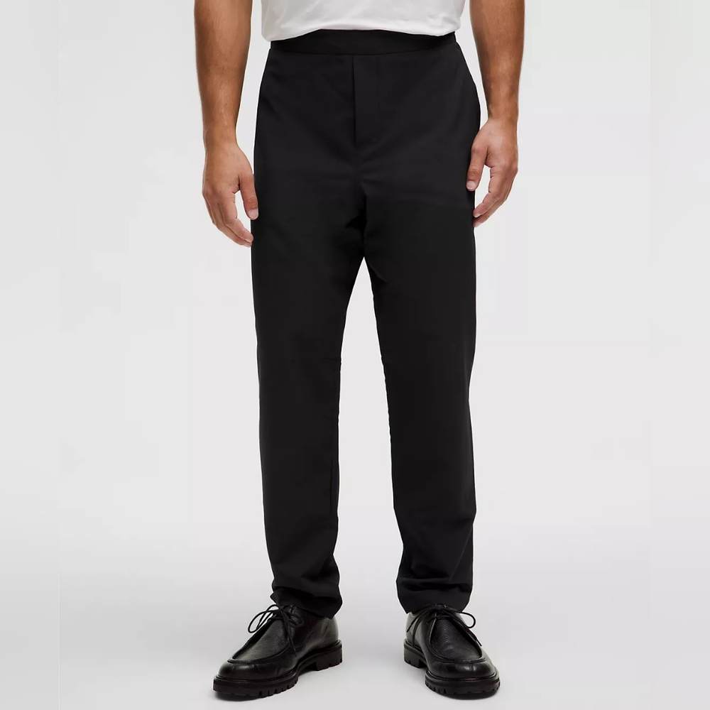 NWT New Venture Classic-Tapered Fit Pique Trouser Black